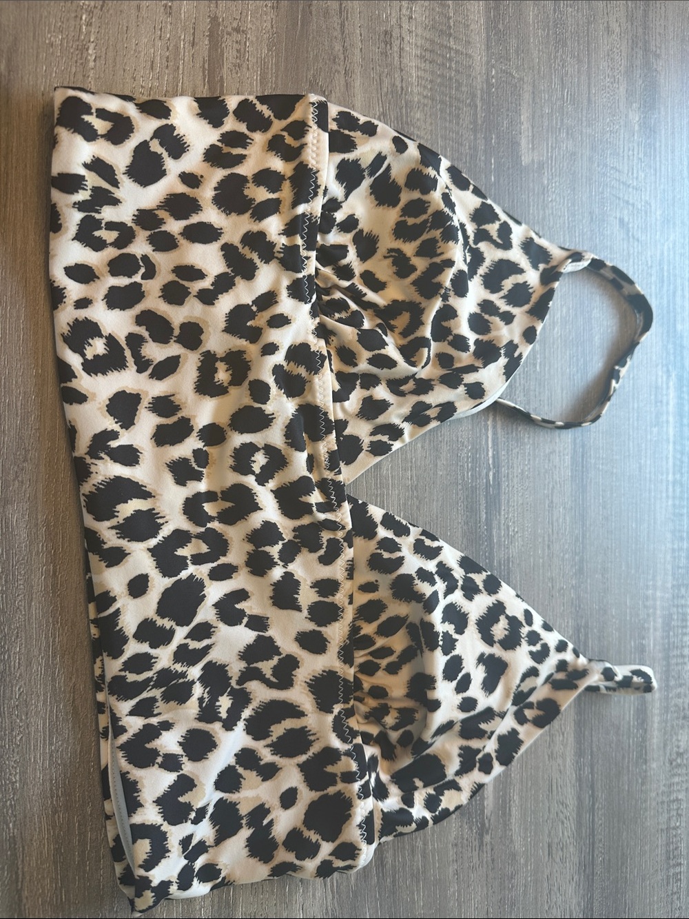 Leopard Print Triangle Bathing suit top
